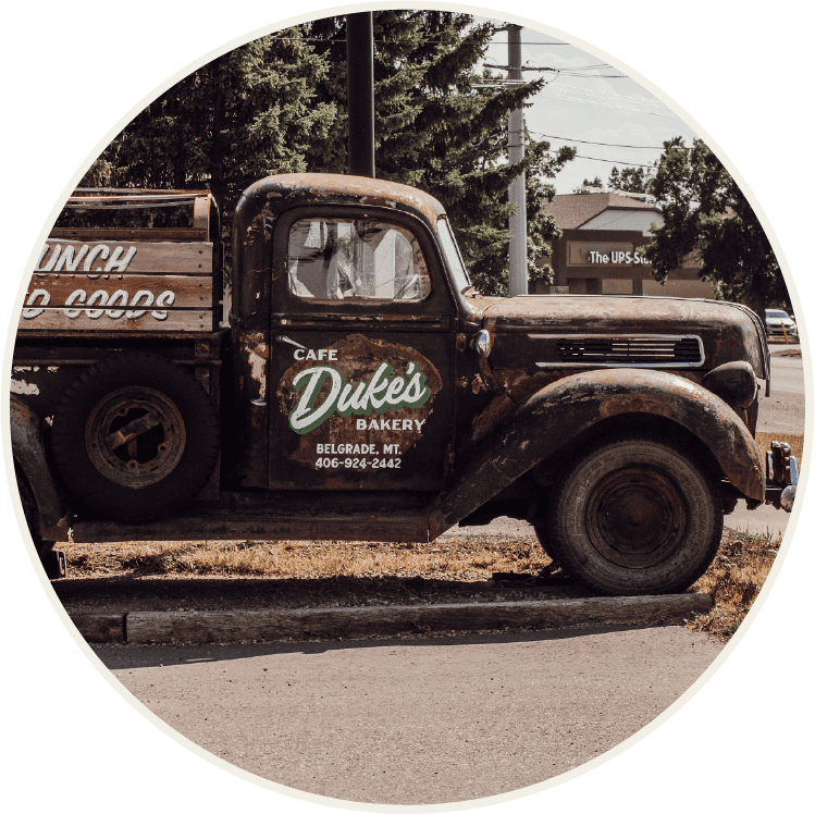 dukes-cafe-belgrade-location-11 Duke's Cafe and Bakery iconic truck sign